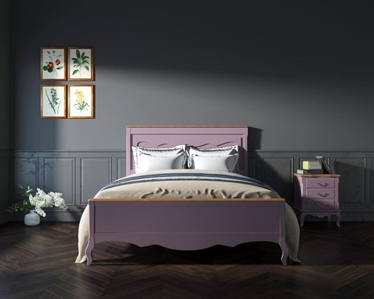 Кровать двуспальная Leontina (ST9341/16L) Лавандовый в Элисте - изображение