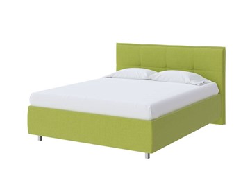 Кровать двуспальная Lino 160х200, Рогожка (Тетра Яблоко) в Элисте