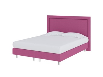 Двуспальная кровать London Boxspring Elite 160х200, Рогожка (Savana Berry (фиолетовый)) в Элисте