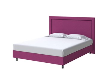 Кровать 2-спальная London Boxspring Standart 160х200, Рогожка (Savana Berry (фиолетовый)) в Элисте