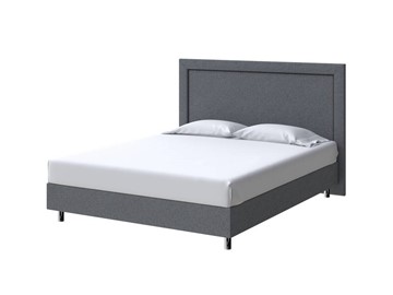 Кровать 2-спальная London Boxspring Standart 160х200, Рогожка (Savana Grey (серый)) в Элисте - предосмотр