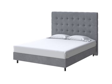 Спальная кровать Madrid Boxspring Standart 180х200, Велюр (Monopoly Британский серый (996)) в Элисте