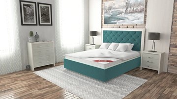 Двуспальная кровать Манхэттен 180х200 (с основанием), с высотой спинки - 130 см в Элисте - предосмотр 6