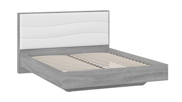 Кровать спальная Миранда тип 1 (Дуб Гамильтон/Белый глянец) в Элисте - предосмотр 2