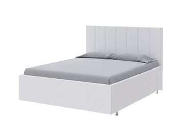 Двуспальная кровать Modern Large 140х200, Экокожа (Белый) в Элисте