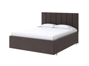 Кровать в спальню Modern Large 140х200, Велюр (Monopoly Горячий шоколад (237)) в Элисте