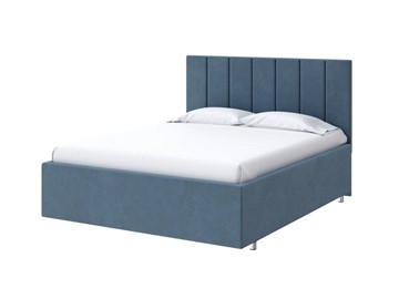 Двуспальная кровать Modern Large 140х200, Велюр (Monopoly Прованский синий (792)) в Элисте