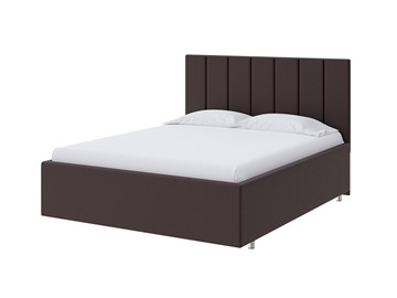 Спальная кровать Modern Large 160х200, Экокожа (Коричневый) в Элисте
