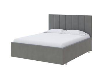 Двуспальная кровать Modern Large 160х200, Велюр (Forest 17 Серый) в Элисте
