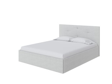 Спальная кровать Mono Plus 160х200, Рогожка (Тетра Молочный) в Элисте - предосмотр