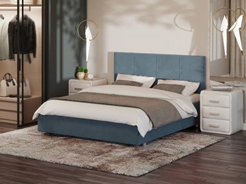 Кровать спальная Neo 180х200, Велюр (Monopoly Прованский синий (792)) в Элисте - предосмотр
