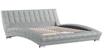 Кровать в спальню Оливия 180 арт. Дарлинг грей сандал (светло-серый) с основанием в Элисте - предосмотр 2