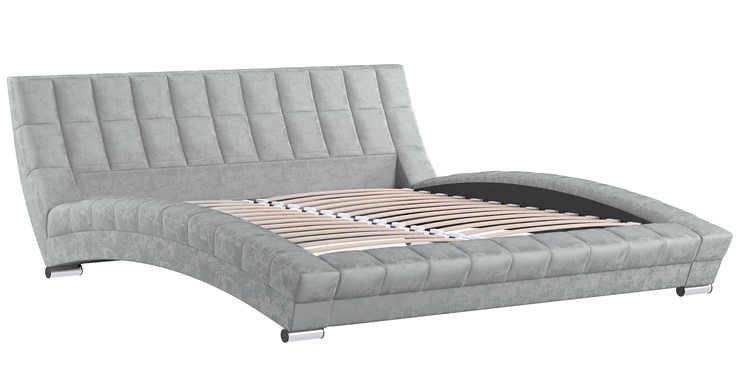 Кровать в спальню Оливия 180 арт. Дарлинг грей сандал (светло-серый) с основанием в Элисте - изображение 2