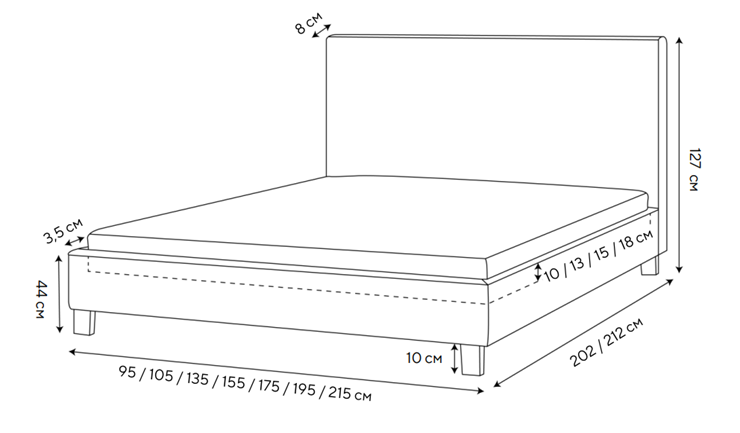 Кровать спальная Routa 200х200, Велюр (Monopoly Мятный лёд (670)) в Элисте - изображение 1