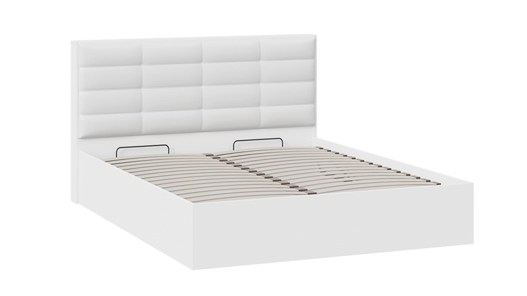 Спальная кровать с подъемным механизмом Агата тип 1 (Белый) в Элисте - изображение 1