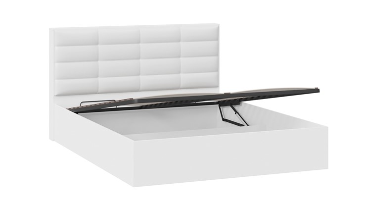 Спальная кровать с подъемным механизмом Агата тип 1 (Белый) в Элисте - изображение 2