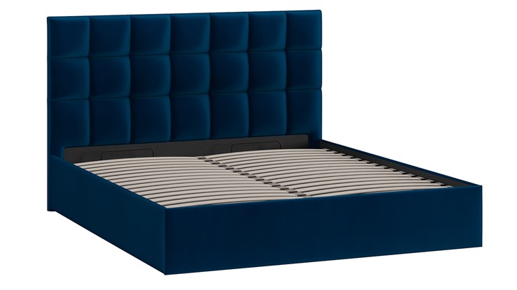 Кровать с подъемным механизмом Эмбер (Велюр Confetti Blue) в Элисте - изображение 1