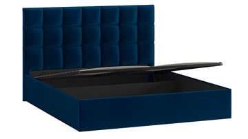 Кровать с подъемным механизмом Эмбер (Велюр Confetti Blue) в Элисте - предосмотр 2