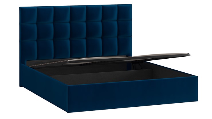 Кровать с подъемным механизмом Эмбер (Велюр Confetti Blue) в Элисте - изображение 2