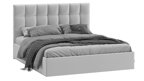 Кровать с подъемным механизмом Эмбер (Велюр Confetti Silver) в Элисте - изображение