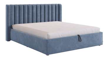 Двуспальная кровать с подъемным механизмом Ева (топаз (велюр)) в Элисте - предосмотр