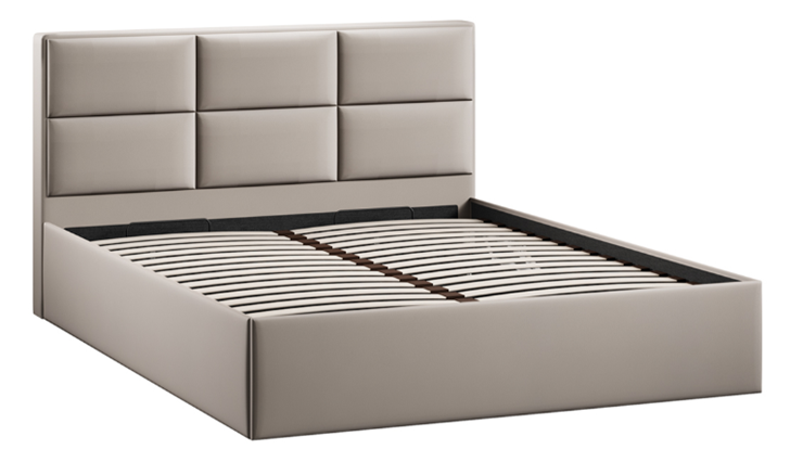 Кровать с подъемным механизмом с заглушиной Стелла тип 1 (Велюр Confetti Smoke) в Элисте - изображение 1
