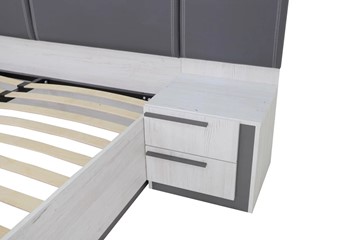 Кровать с подъемным механизмом 2-спальная Винтер-16, винтерберг/темно-серый/спейс графит в Элисте - предосмотр 6
