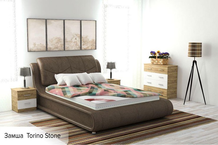 Кровать 2-х спальная Сицилия 180х200 (с основанием) в Элисте - изображение 7