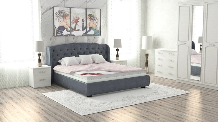 Кровать спальная Сильва 180х200 (с основанием) в Элисте - изображение 1