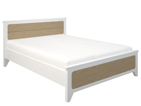 Кровать Соня 1400, Белый/Дуб в Элисте - изображение