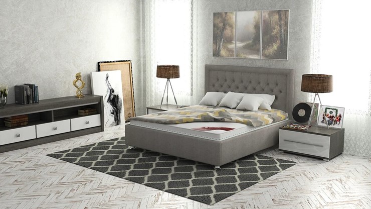 Спальная кровать Аврора 160х200 (с основанием) в Элисте - изображение 2
