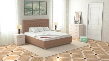 Кровать 2-спальная Аврора 180х200 (с основанием) в Элисте - предосмотр 3