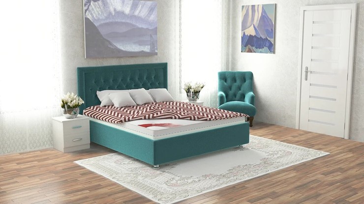 Кровать 2-спальная Аврора 180х200 (с основанием) в Элисте - изображение 6