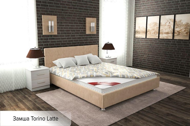 Спальная кровать Вена 160х200 (с основанием) в Элисте - изображение 3