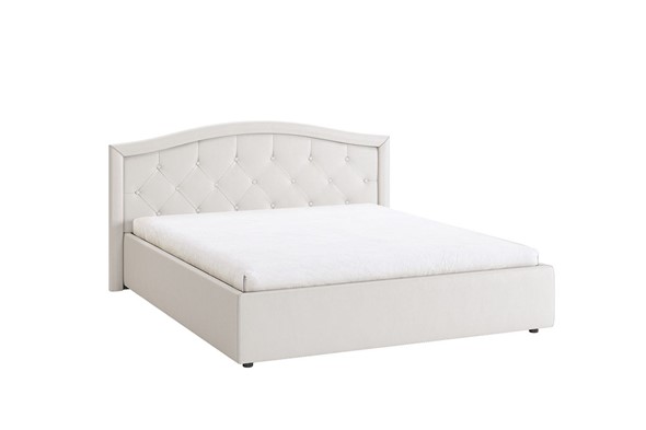 Кровать спальная Верона 1,6 белый (экокожа) в Элисте - изображение