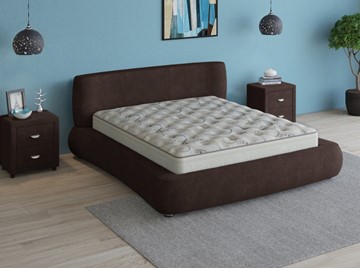 Кровать спальная Zephyr 160х200, (Велсофт Горький шоколад) в Элисте