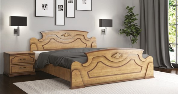 Кровать 2-спальная Грация 160*200 с основанием в Элисте - изображение