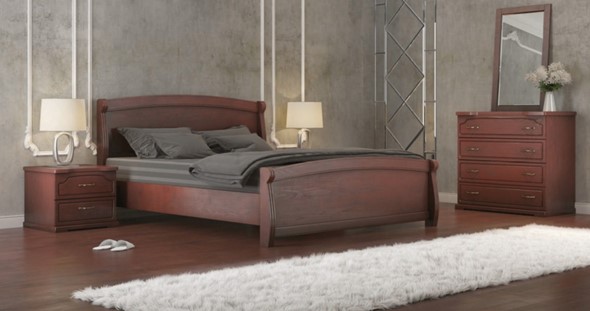 Спальная кровать Магнат 140*195 с основанием в Элисте - изображение