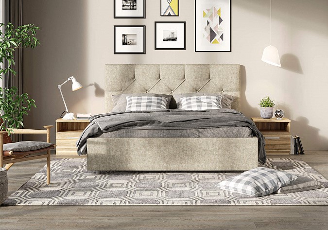 Спальная кровать Bari 200х190 с основанием в Элисте - изображение 3