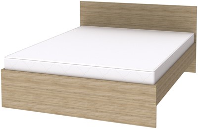 Кровать K16 с основанием, цвет Дуб Сонома в Элисте - изображение