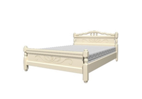 Кровать 1-спальная Карина-5 (Слоновая кость) 120х200 в Элисте - изображение