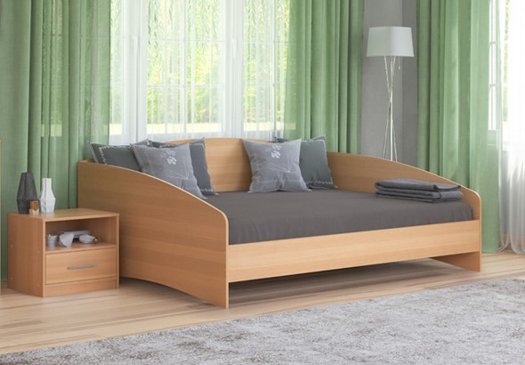 Спальная кровать Этюд Софа 140х190, Бук Бавария в Элисте - изображение