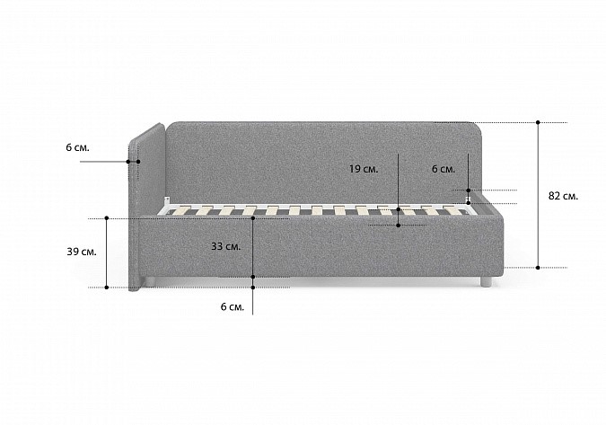 Кровать с механизмом односпальная Capri 90х200 в Элисте - изображение 4