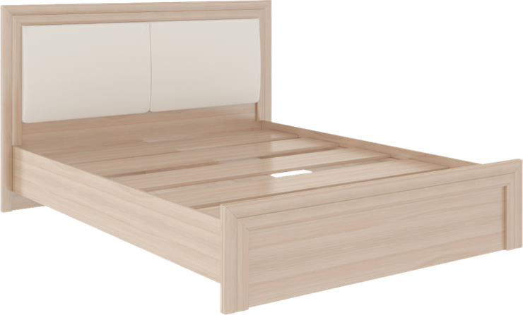 Кровать спальная Глэдис М31 (Шимо светлый/Белый текстурный) в Элисте - изображение 1
