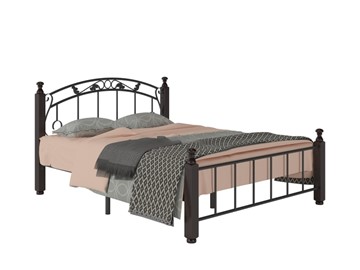 Кровать 2-х спальная Гарда 5, 160х200, черная в Элисте - предосмотр 1