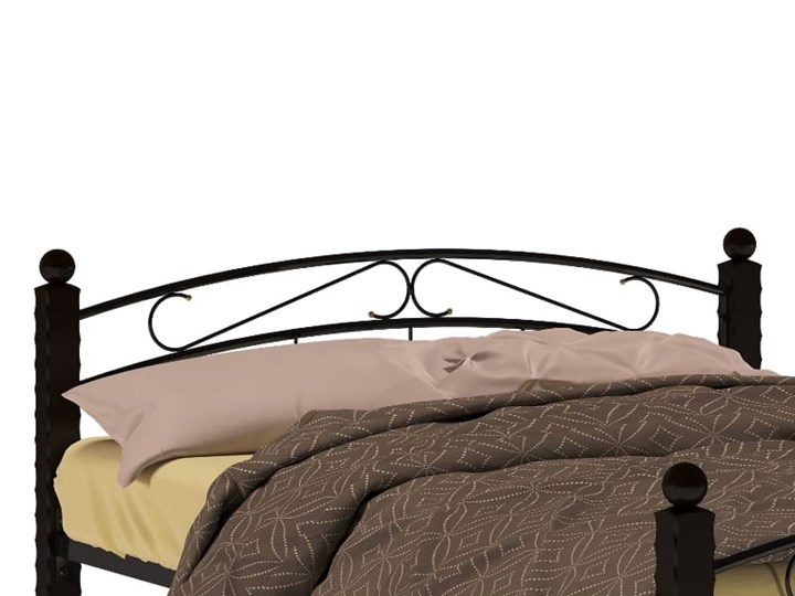 Спальная кровать Гарда 15, 160х200, черная в Элисте - изображение 2