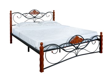 Кровать спальная Garda 2R 180х200, орех/металл в Элисте - предосмотр 2