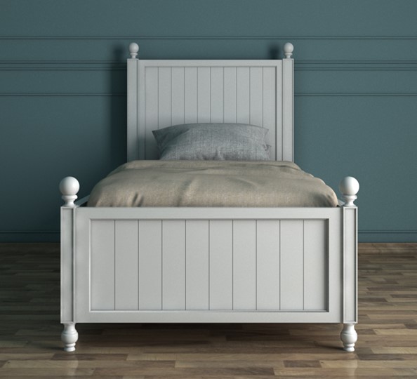 Кровать односпальная Palermo, (PL1009), белый в Элисте - изображение 1