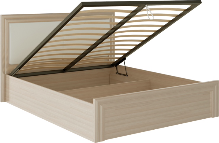 Кровать с механизмом 2-спальная Глэдис М32 (Шимо светлый/Белый текстурный) в Элисте - изображение 1