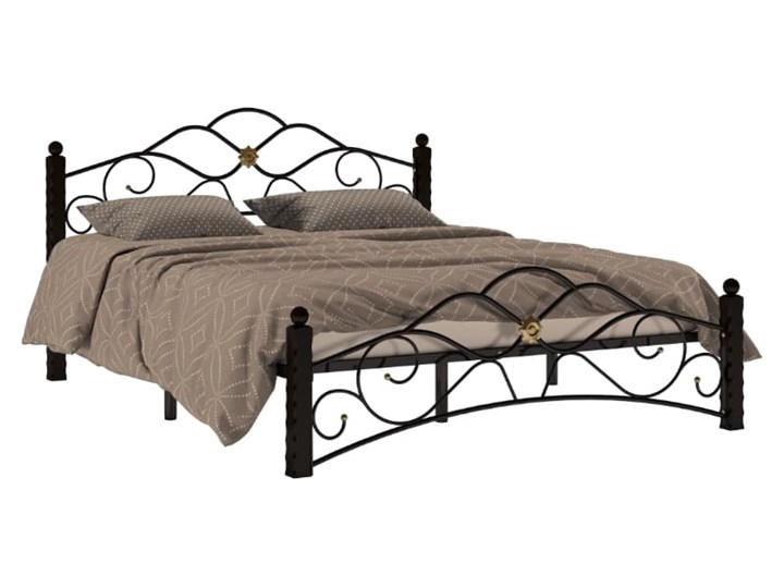 Кровать Гарда 3, 160х200, черная в Элисте - изображение 1